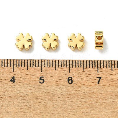 SHEGRACE Brass Clover Beads XGRPCU938-302G-1