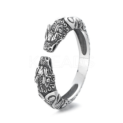 Dragon 925 Sterling Silver Adjustable Cuff Rings FS-WGB89B1-01-1