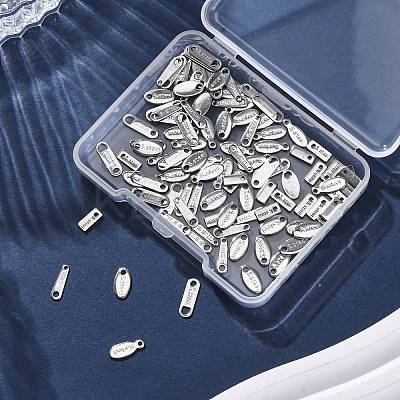 100Pcs 5 Styles 304 Stainless Steel Charms STAS-FP0001-04-1
