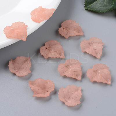Autumn Theme Transparent Frosted Acrylic Pendants PAF002Y-6-1