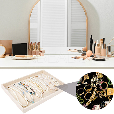 Velvet Necklace Display Organizer Trays NDIS-WH20007-02A-1