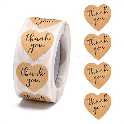 1 Inch Thank You Stickers X-DIY-G021-13A-1