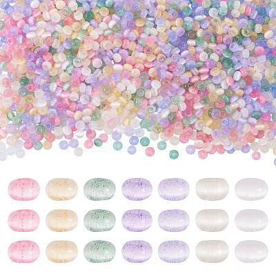 70G 7 Colors Glass Beads SEED-TA0001-54-1