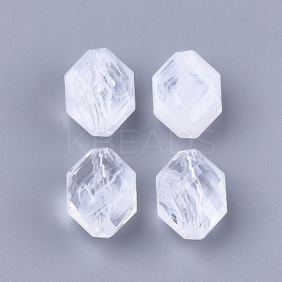 Acrylic Beads OACR-S028-044C-1