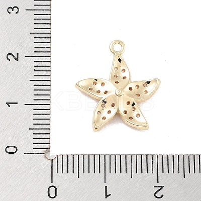 Brass Pave Clear Cubic Zirconia Pendants LS-KK-Z061-09G-01-1