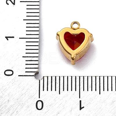 304 Stainless Steel Rhinestone Pendants STAS-P386-01G-M-1