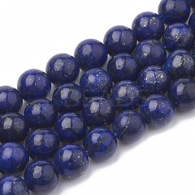 Natural Lapis Lazuli Beads Strands G-S295-18-8mm-1