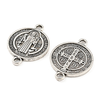 Tibetan Style Alloy Connector Charms X-TIBE-P001-29AS-1