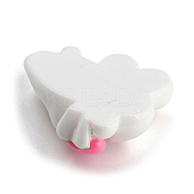 Rabbit Theme Opaque Resin Cabochons RESI-C042-01B-1