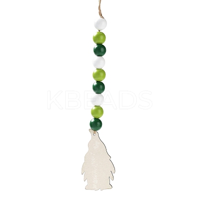 Saint Patrick's Day Wood Gnome Pendant Decoration LS-HJEW-G023-01C-1