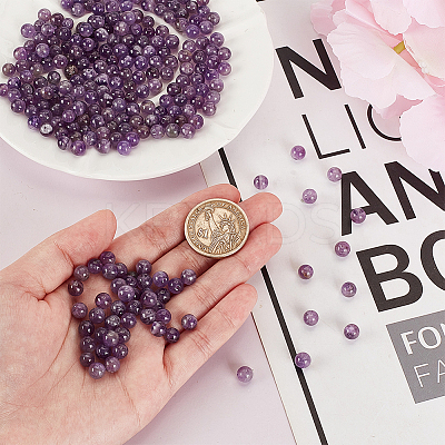 Natural Amethyst Beads Strands G-OC0001-63-6mm-1