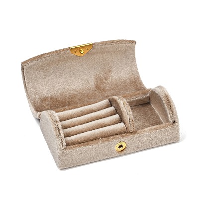 Arch Shaped Velvet Jewelry Set Storage Boxes CON-Z009-03F-1