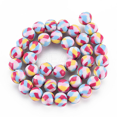 Handmade Polymer Clay Beads Strands CLAY-N008-054-06-1