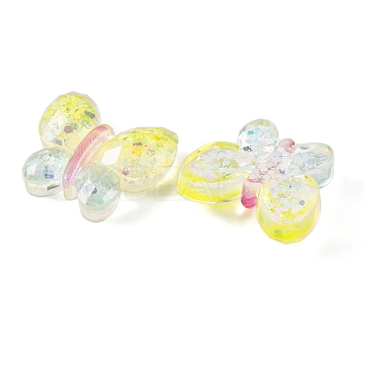 Transparent Epoxy Resin Butterfly Decoden Cabochons CRES-M034-02B-1