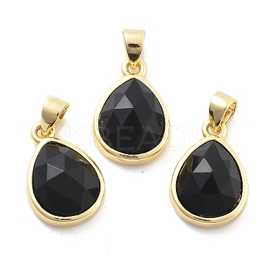 Natural Obsidian Charms G-L553-47G-01-1