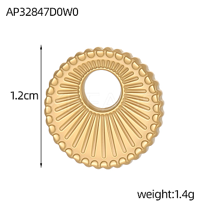 304 Stainless Steel Charms X-STAS-OY009-62G-1