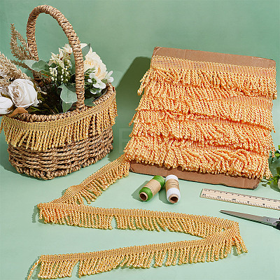 Polyester Twisted Rope Tassel Fringe Trimming DIY-WH0578-94B-1