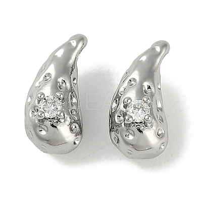 Brass Micro Pave Cubic Zirconia Charms KK-P283-27A-P-1