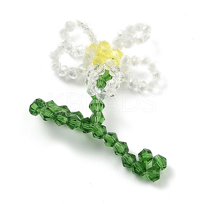 Handmade Glass Beaded Woven Pendants LS-GLAA-I046-10A-1