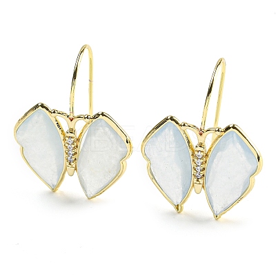 Natural Jade Dangle Earrings EJEW-M246-01G-1