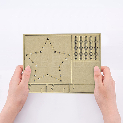 1 Set DIY String Art Kit Arts and Crafts for Children DIY-GF0004-28A-1