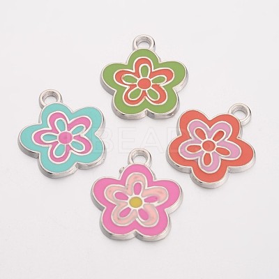 Alloy Enamel Pendants X-EAP073Y-1
