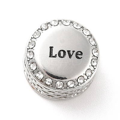 304 Stainless Steel European Beads STAS-D180-06P-1