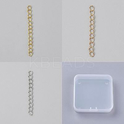 150Pcs 3 Colors Zinc Alloy Chain Extender FIND-LP0008-29-1