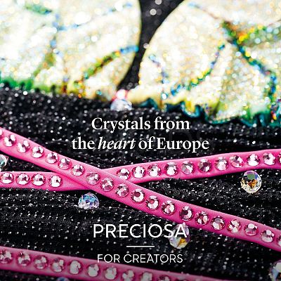 Preciosa® Crystal Hotfix Flatback Stones Y-PRC-HSS8-70010-200-1