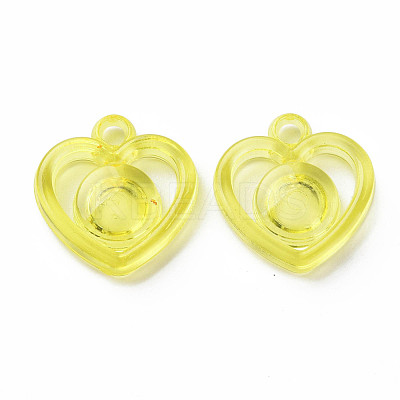 Transparent Acrylic Pendants X-MACR-N013-024-1