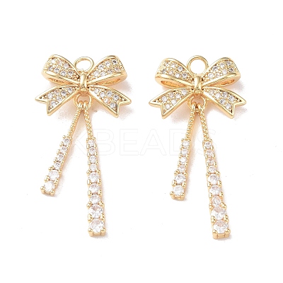 Brass Micro Pave Cubic Zirconia Pendants KK-I702-13G-1