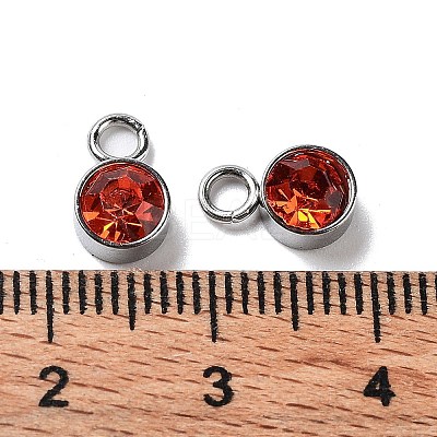 Glass Rhinestone Charms STAS-F189-P05-1