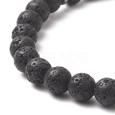 7Pcs 7 Style Natural & Synthetic Mixed Gemstone & Alloy Beaded Stretch Bracelets Set for Women BJEW-JB09235-1