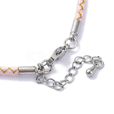 Polyester Cord Braided Bracelet Makings MAK-Z003-01P-23-1
