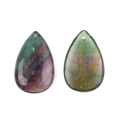 Natural Fluorite Pendants G-S295-07-1