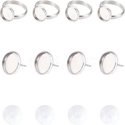 DIY Earring & Finger Ring Making Kits DIY-UN0001-45P-1