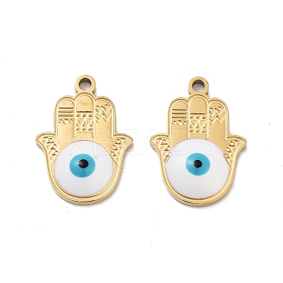 Ion Plating(IP) 316 Stainless Steel Enamel Pendants STAS-U014-72G-01-1