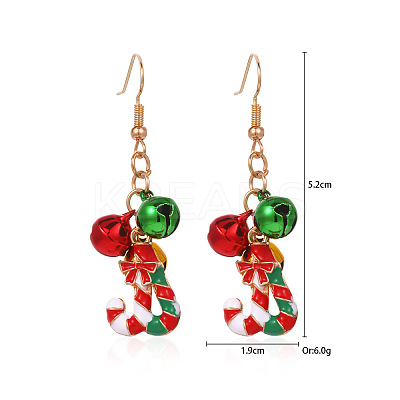 Christmas Alloy Dangle Earrings FS-WGC5D36-08-1