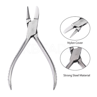 Steel Round Nose and Flat Nylon Jaw Pliers PT-Q006-02-1