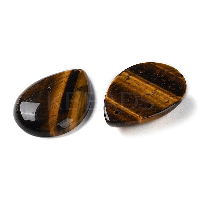 Natural Tiger Eye Pendants G-M416-08B-07-1