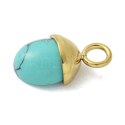 Synthetic Turquoise Pendants LS-STAS-L277-07G-04-1
