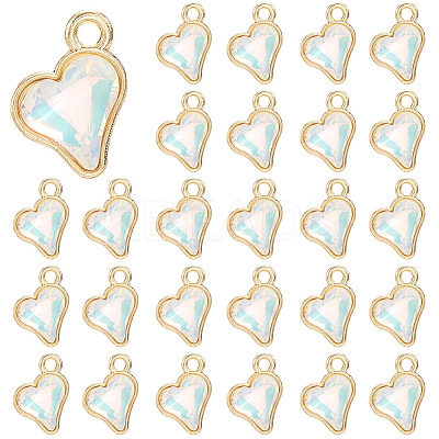 64Pcs Glass Charms FIND-SC0015-33A-1