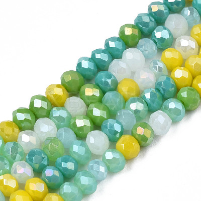Opaque Glass Beads Strands GLAA-T006-07-A04-1