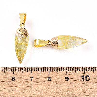 Natural Citrine Pendants G-N345-01B-1