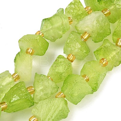 Raw Rough Natural Quartz Crystal Beads Strands G-Z131-J01-09-1