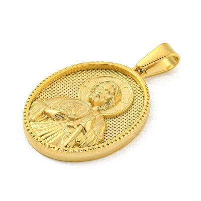 Ion Plating(IP) 304 Stainless Steel Pendants STAS-R231-18G-12-1