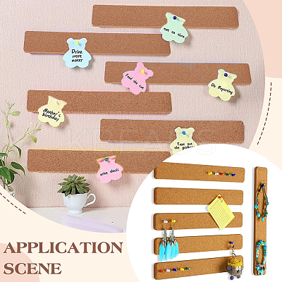 15Pcs Self-adhesive Cork Insulation Sheets AJEW-AR0004-84A-1