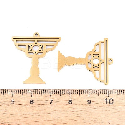 304 Stainless Steel Pendants STAS-N108-43G-1