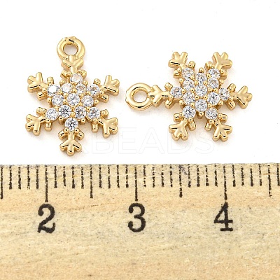 Brass Micro Pave Clear Cubic Zirconia Pendants FIND-Z044-09KCG-1