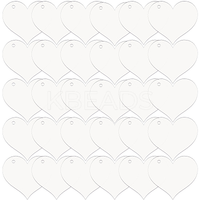 30Pcs Transparent Acrylic Pendants OACR-SC0002-30A-1